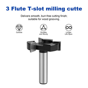 Twotrees 3 Flute T-slot milling cutter