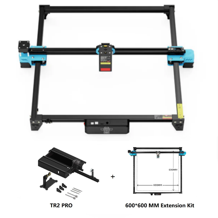 Twotrees TTS-20 Pro 20W Laser Engraver Machine + TR2 Pro Rotary + Extension Kit