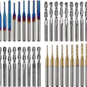 Twotrees 40 PCS End Mills CNC Router Bits