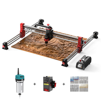 Twotrees TTC-H40 CNC Router Machine + End Mills