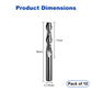 Twotrees Solid Carbide 2 Flute Spiral End Mill Set