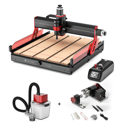 Twotrees TTC6050 CNC Router Machine + Vacuum Cleaner M1 + 4th Axis