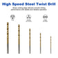 Twotrees TiN Coated High Speed Steel Twist Drill Set 50PCS